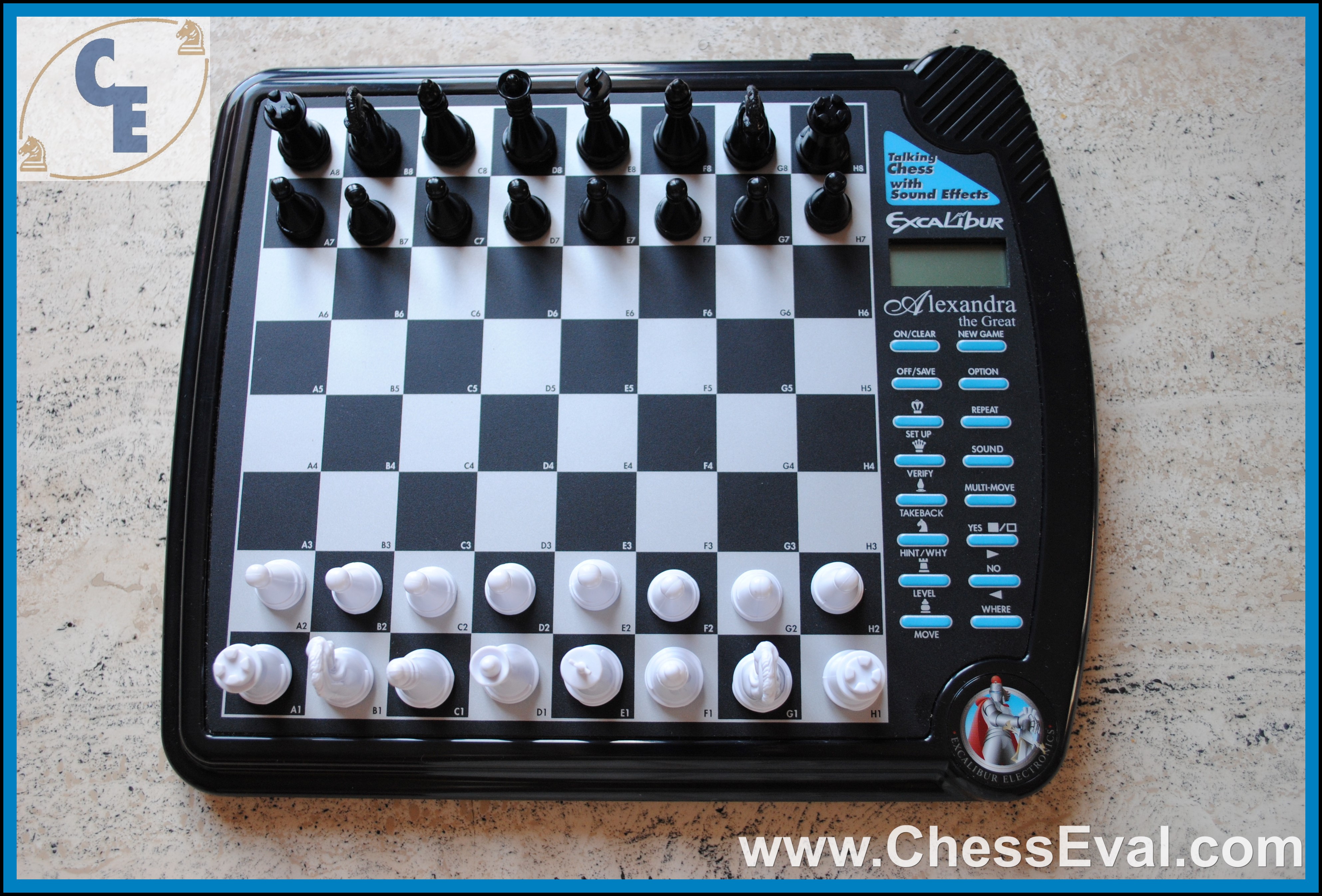Excalibur Stiletto III Chess Game 5T-932ED Complete in Great