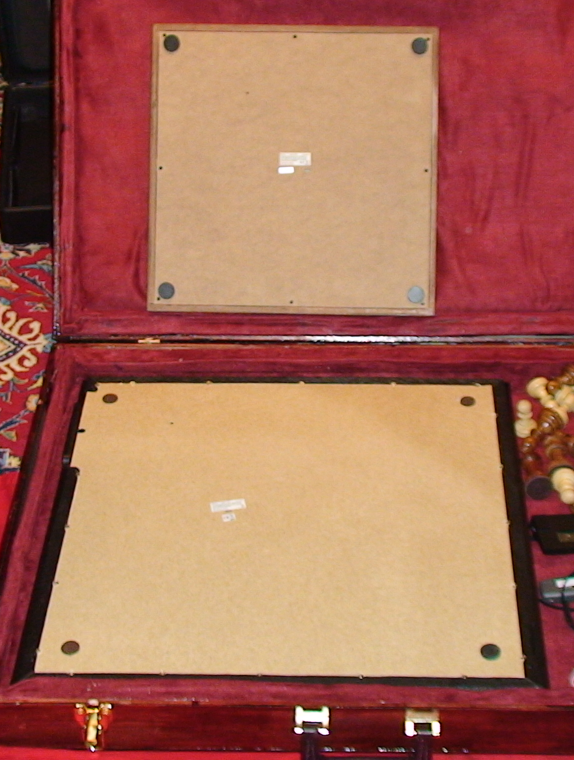 Undersides of the two boards shown together for comparison.
