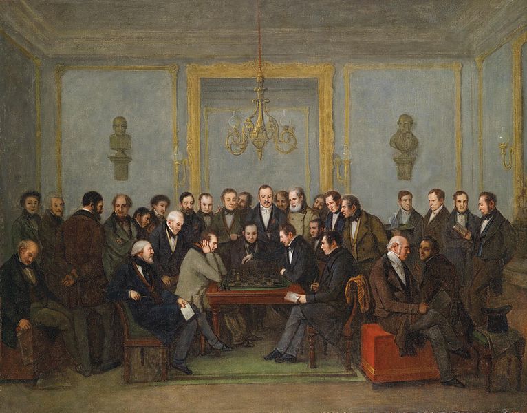 La Regence — Howard_Staunton_versus_Pierre_Charles_Fourrier_Saint-Amant_1843.jpg