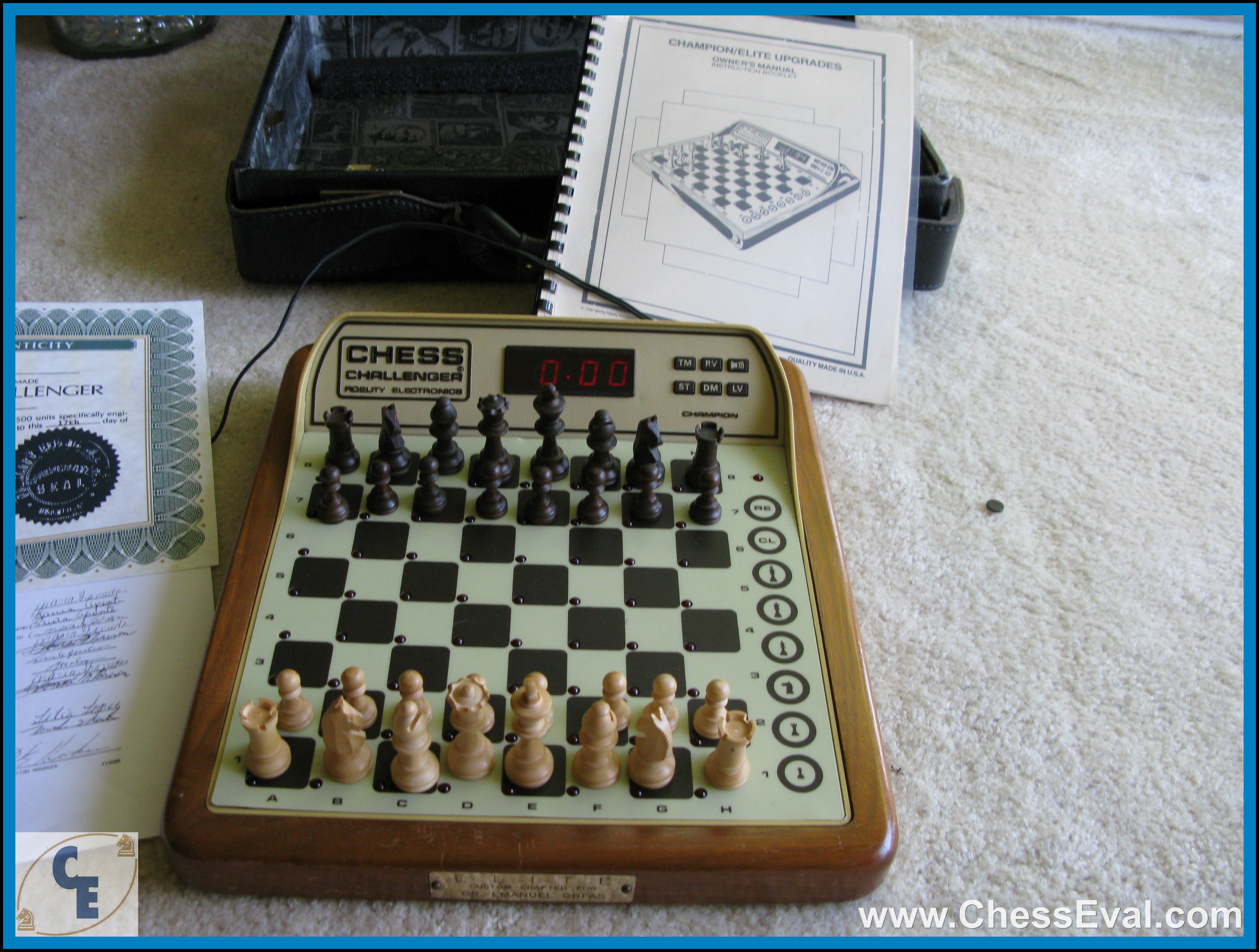 Fidelity Elite Champion Sensory Chess Challenger (model EC) - 455 (1981) RARE — FidelityEliteChampion-455-3.jpeg